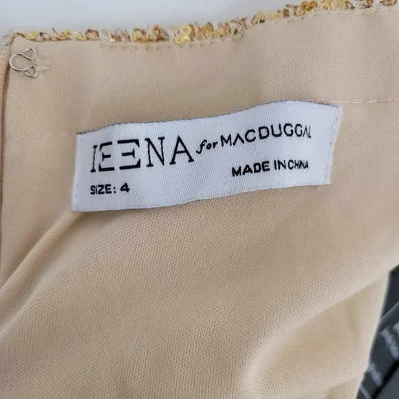 Ieena for Mac Duggal Sequin Halter Neck Sheath Gown - Picture 7 of 9